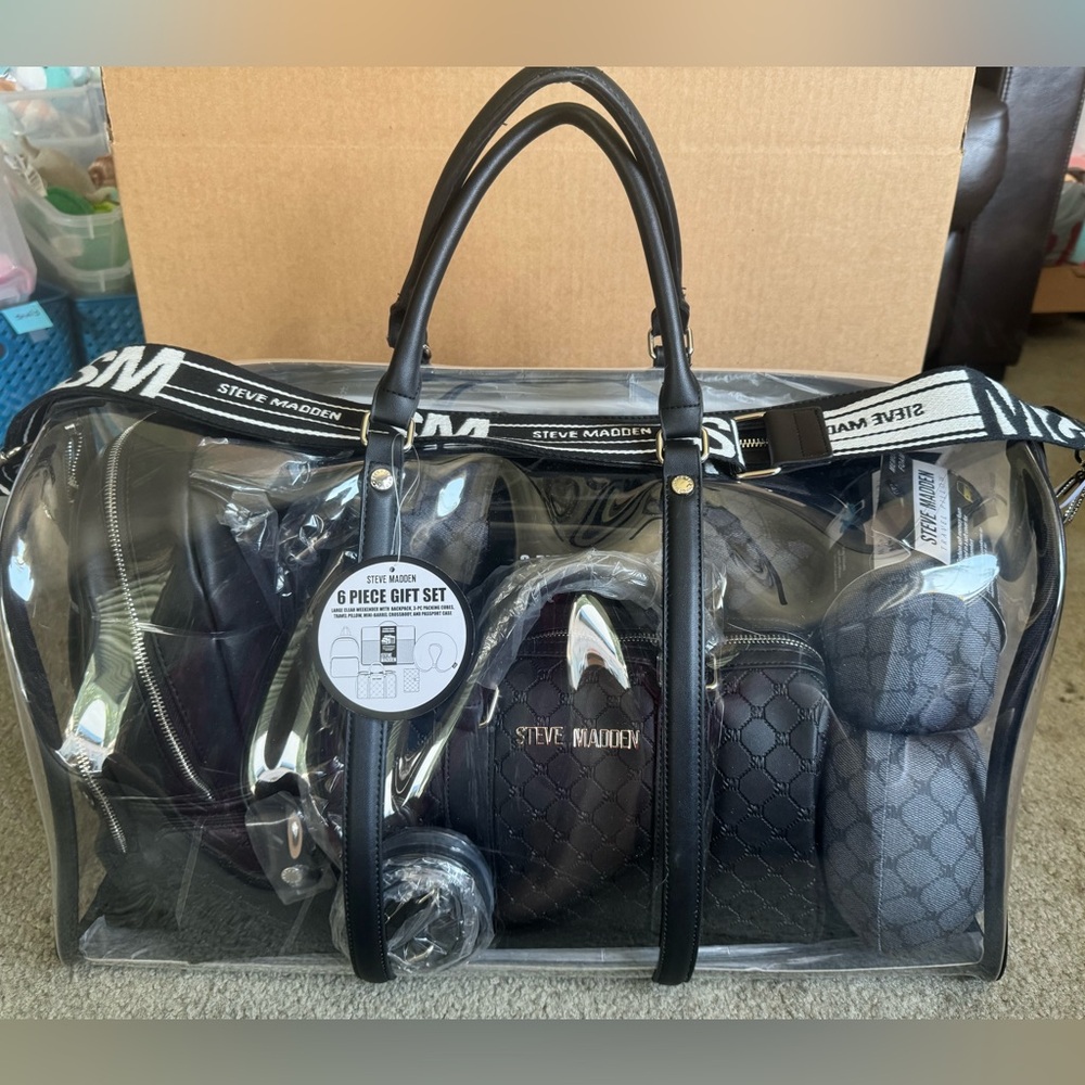 🚫SOLD🚫 Steve Madden 6pc Travel Bundle Gift Set - Picture 1 of 16